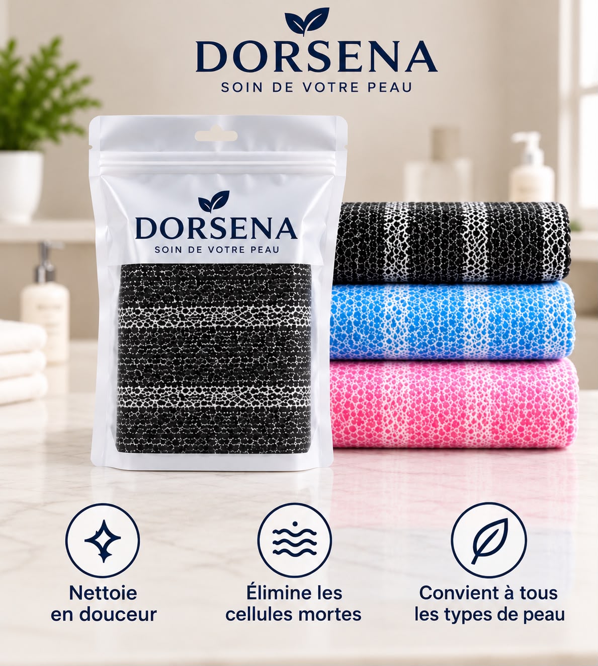 Serviette Exfoliante Dos Dorsena