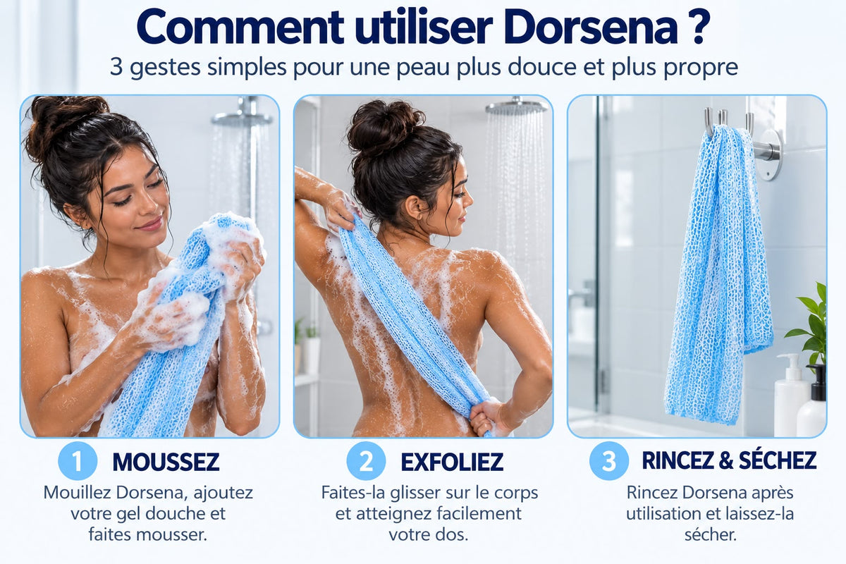 Serviette Exfoliante Dos Dorsena