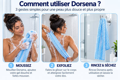 Serviette Exfoliante Dos Dorsena