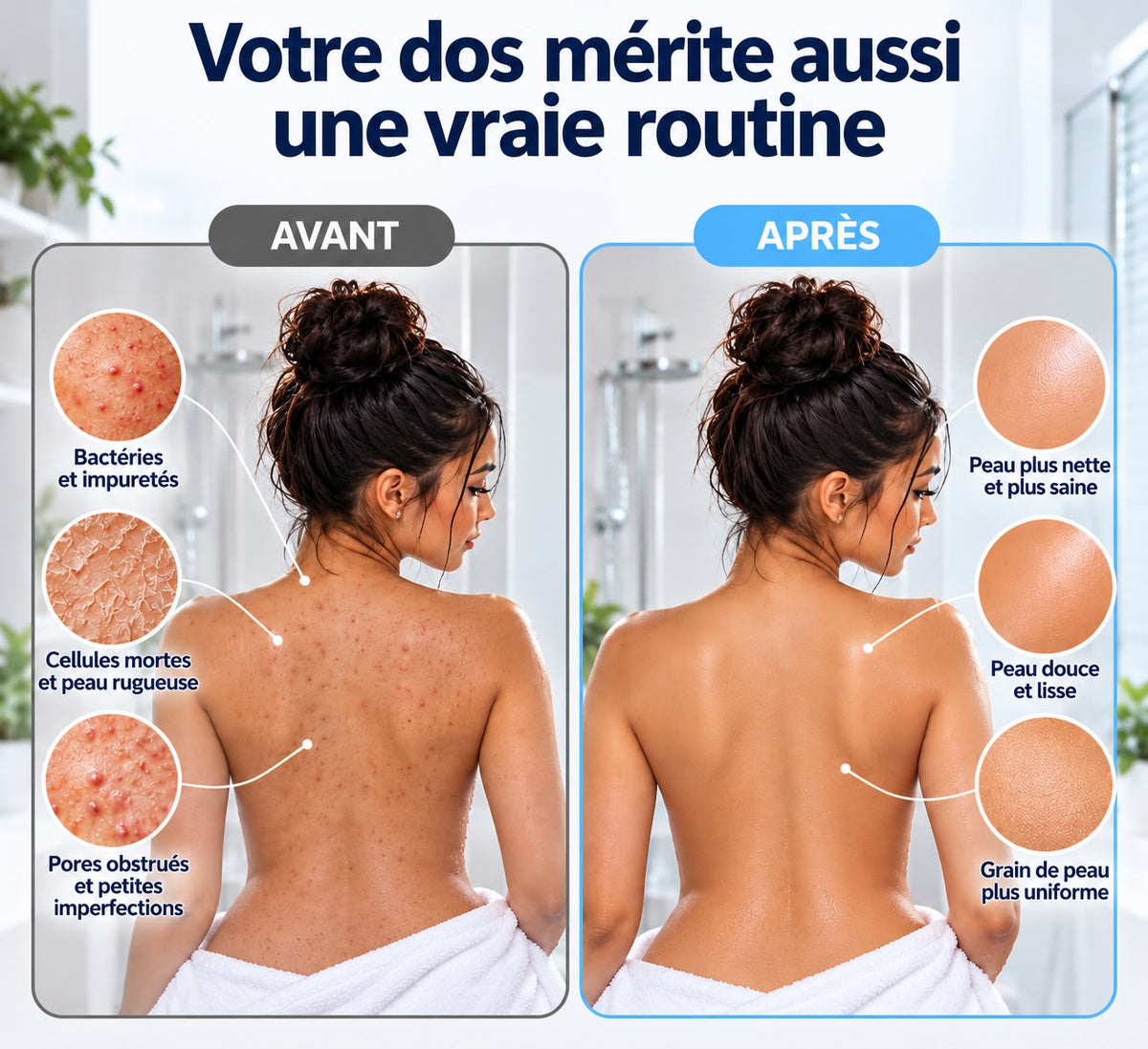 Serviette Exfoliante Dos Dorsena