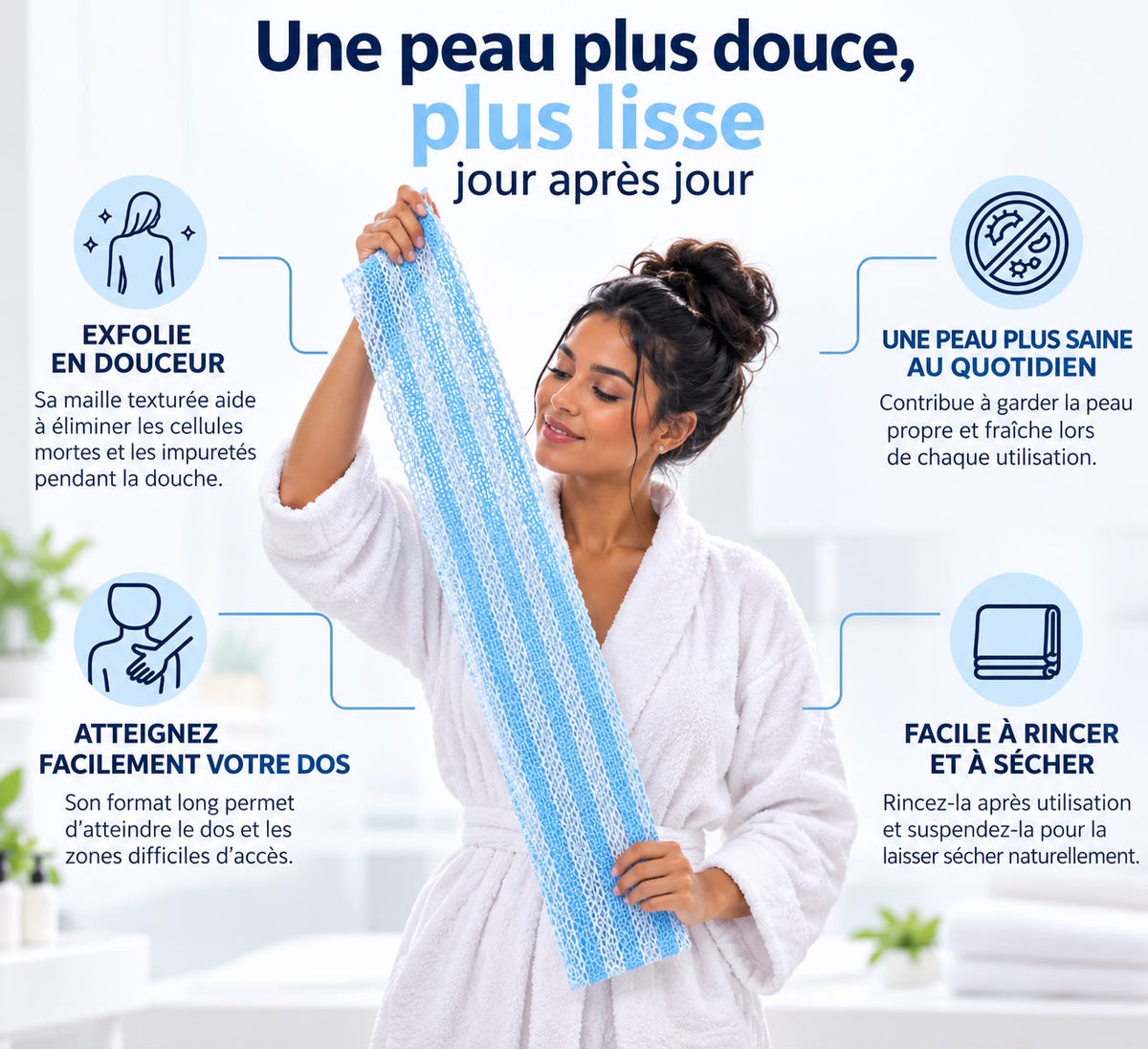 Serviette Exfoliante Dos Dorsena