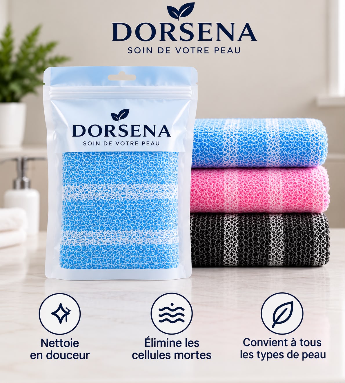 Serviette Exfoliante Dos Dorsena